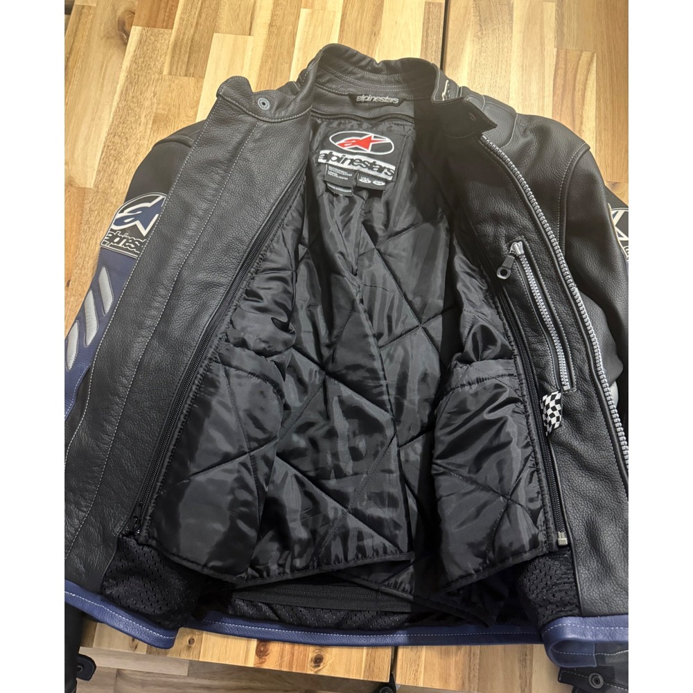 Vintage Y2K Alpinestars Motorcycle Jacket Size USA 44 - Picture 5 of 7